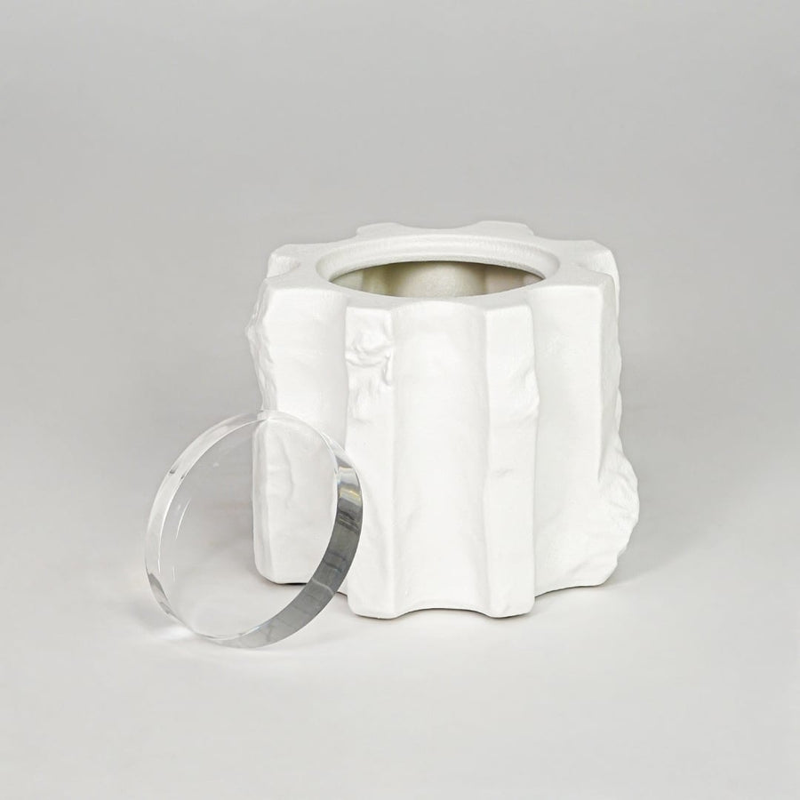 Modern white decorative flower vase isolated clean background stylish ceramic vase for home decor display.