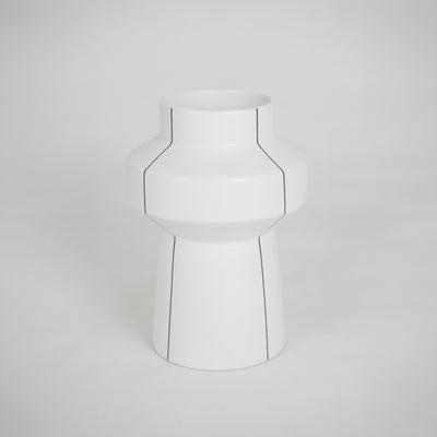 Colonna Geometric Stacked Ceramic Vase