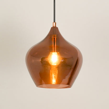 Contemporary Style Glass Pendant Light - Large
