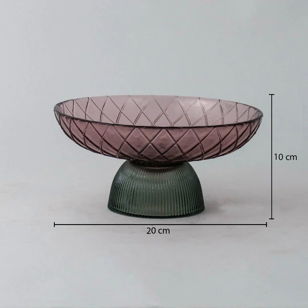 Crissy Modern Glass Centerpiece Tray