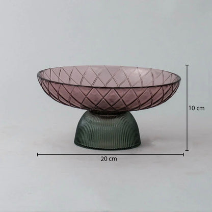 Crissy Modern Glass Centerpiece Tray