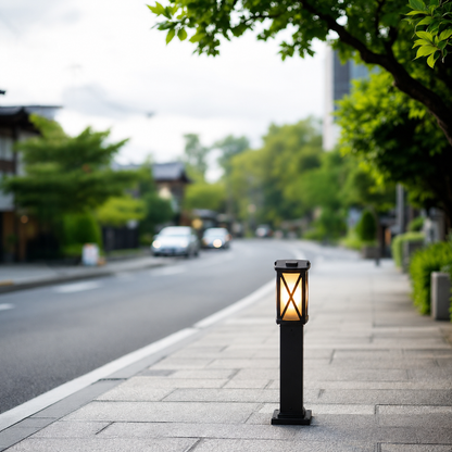 Crossway Outdoor Pole Light- Black