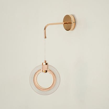 Crystal Rose Gold Wall Light