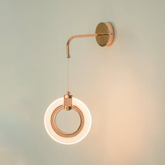 Crystal Rose Gold Wall Light