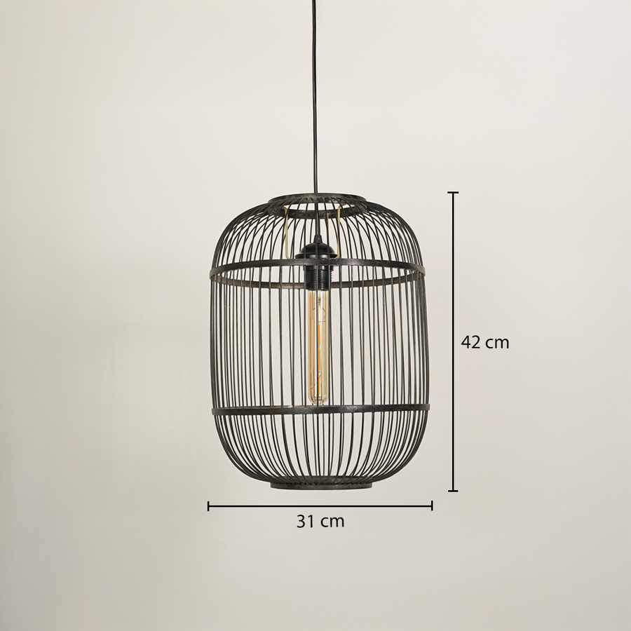 cuba bamboo pendant lamp dimensions
