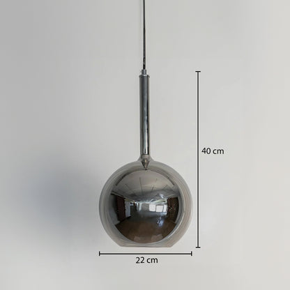 Deko Chrome Glass Hanging Light