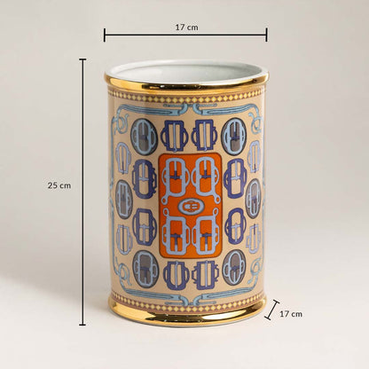 Decorative glass candle holder with patterned surface showing 15 cm height and 10 cm diameter ideal for table and shelf Decor.