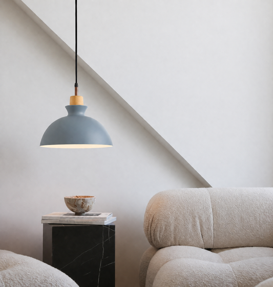 Dome Pendant Lamp - Grey