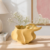 Doof Yellow Table Ceramic Vase - Small