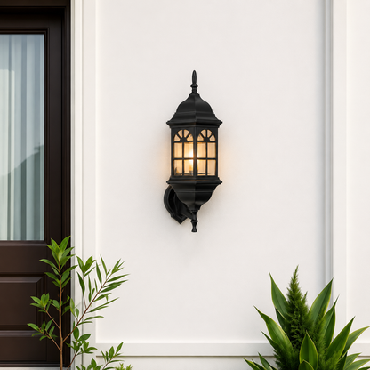 Double Arrow Castle Outdoor Wall Light - Large