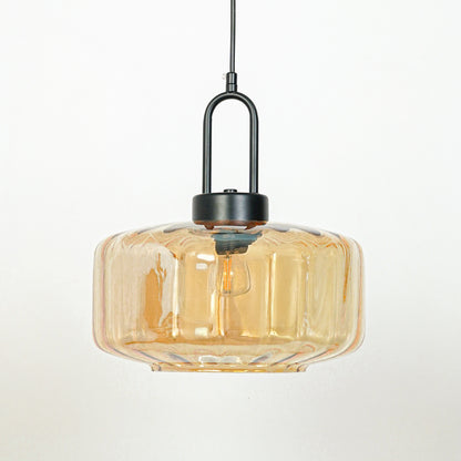 Dragon Fly Glass Pendant Lamp - Amber