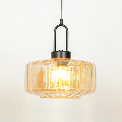 Dragon Fly Glass Pendant Lamp - Amber