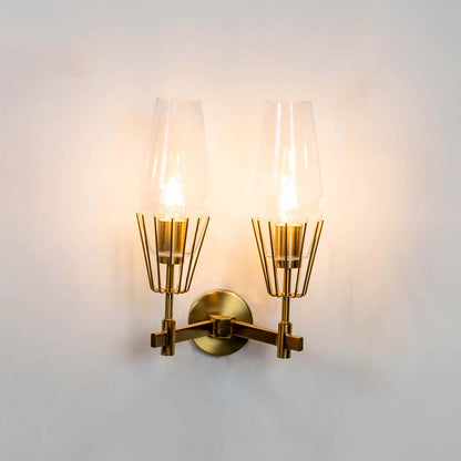 Diamond Glass Wall Sconce - 2-Light