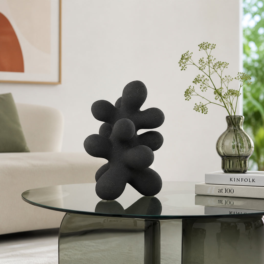 Duplication Modern Tabletop Sculpture - Black