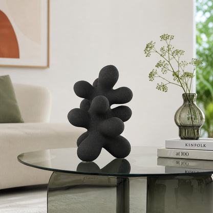 Duplication Modern Tabletop Sculpture - Black