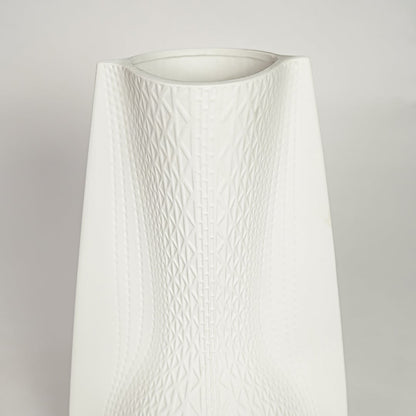 dwol white ceramic vase closeup