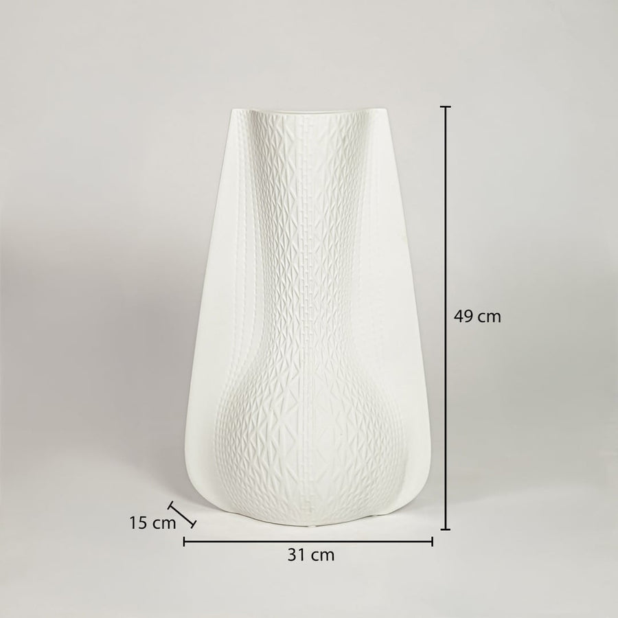dwol white ceramic vase dimensions