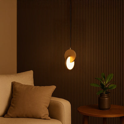 Eclipse Pendant 2 Piece Gold Light