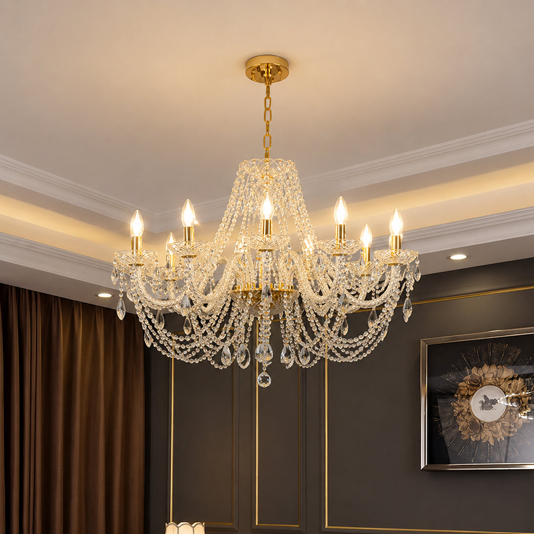 Elantra 12-Light Crystal Chandelier