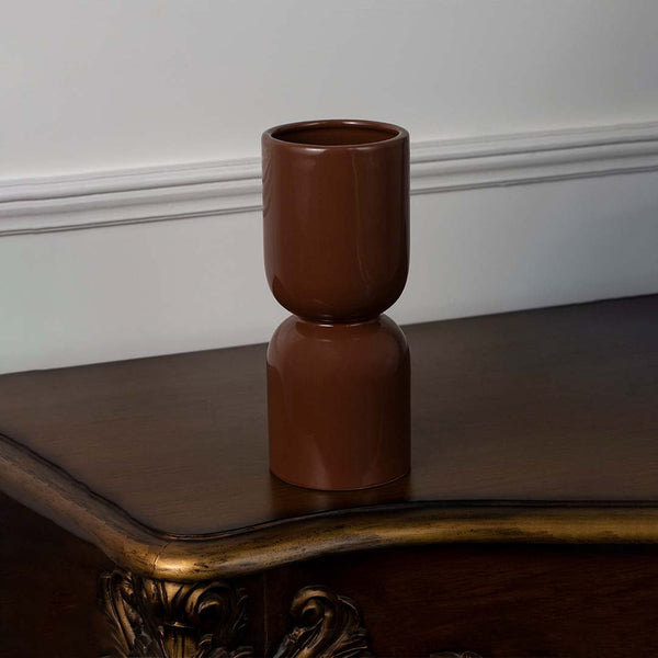 Elico Vase - Brown