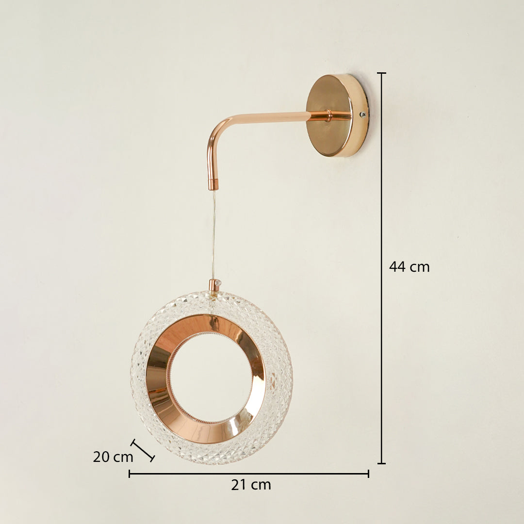 Elite Rose Gold Wall Light