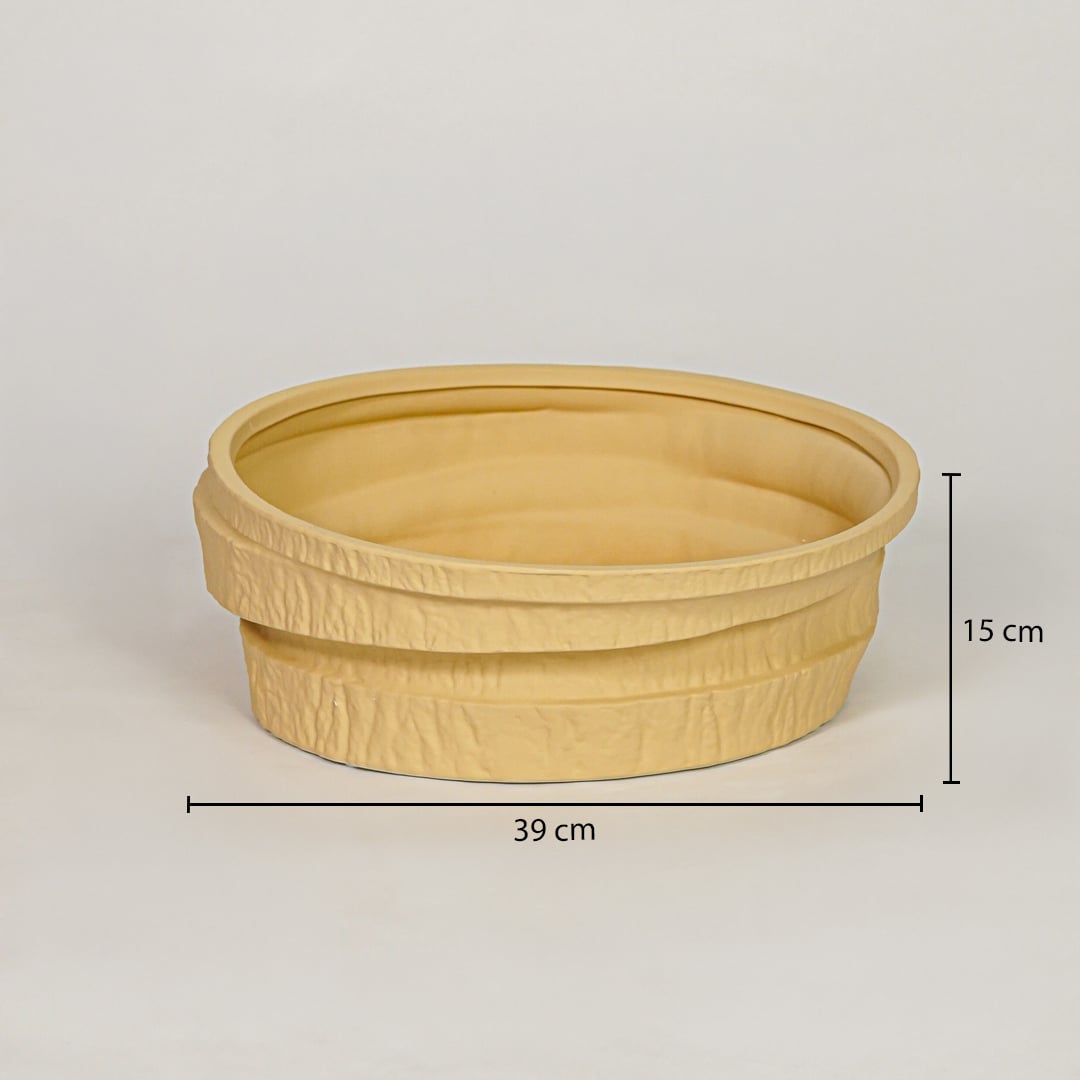 elsa ceramic bowl yellow dimensions