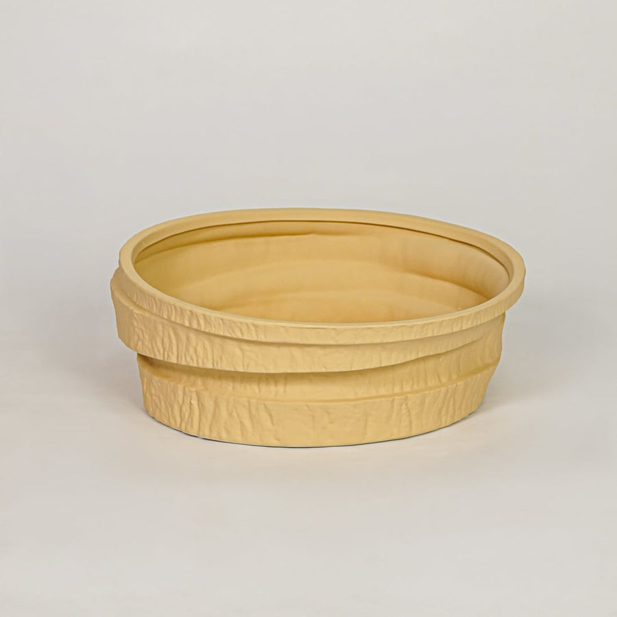 elsa ceramic bowl yellow white background