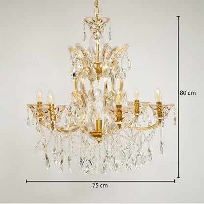 Losico 7-Arm Crystal Cascade Chandelier