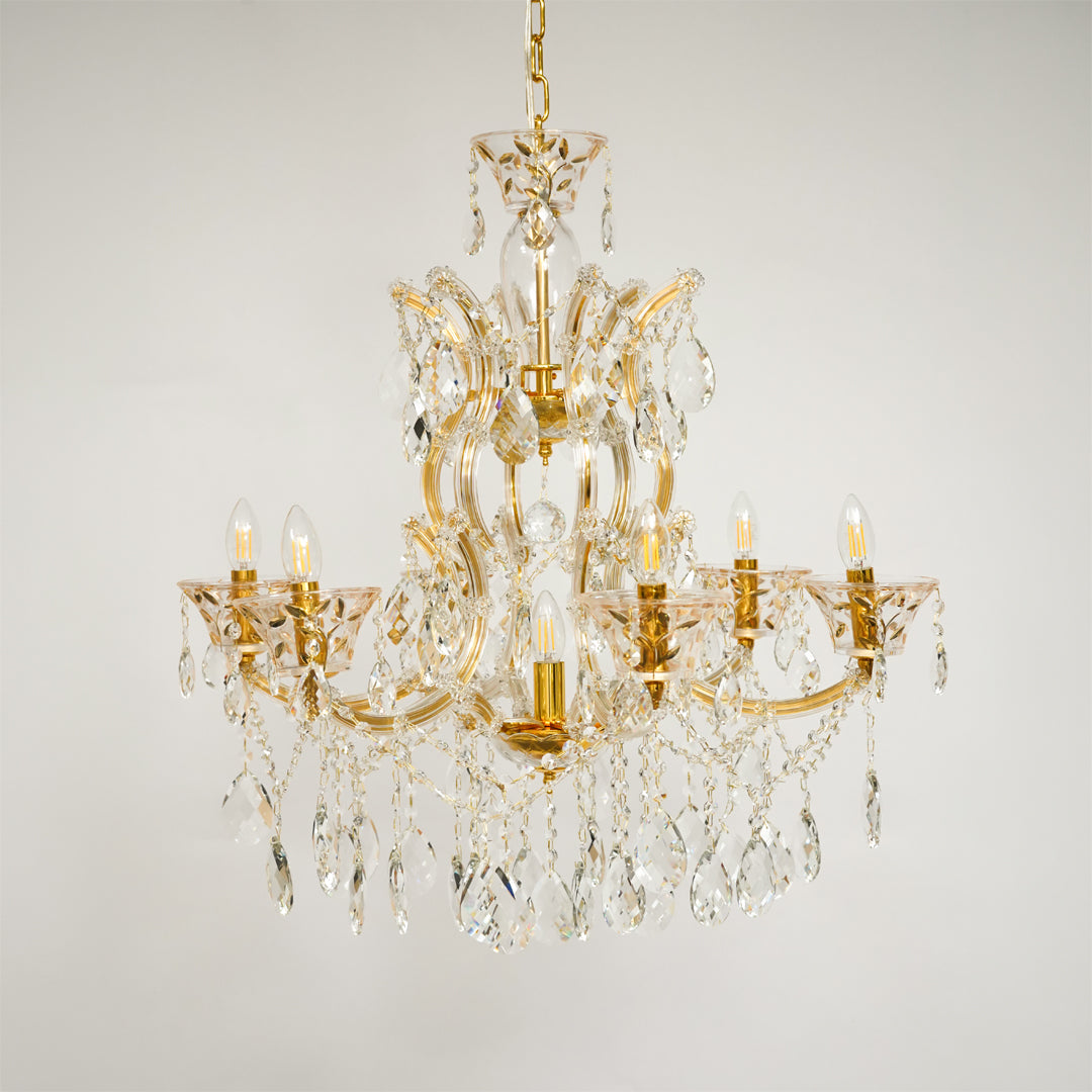 Losico 7-Arm Crystal Cascade Chandelier
