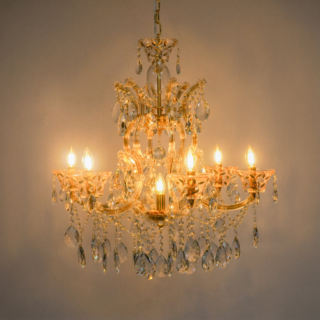 Losico 7-Arm Crystal Cascade Chandelier