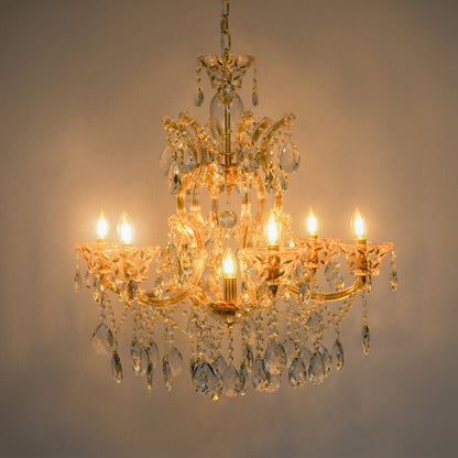 Losico 7-Arm Crystal Cascade Chandelier
