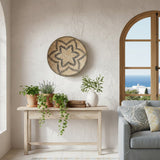 Estefania Handwoven Sabai Grass Hanging Wall Basket - Blue