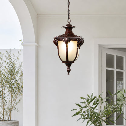 Europe Outdoor Hanging Light - Dark Brown