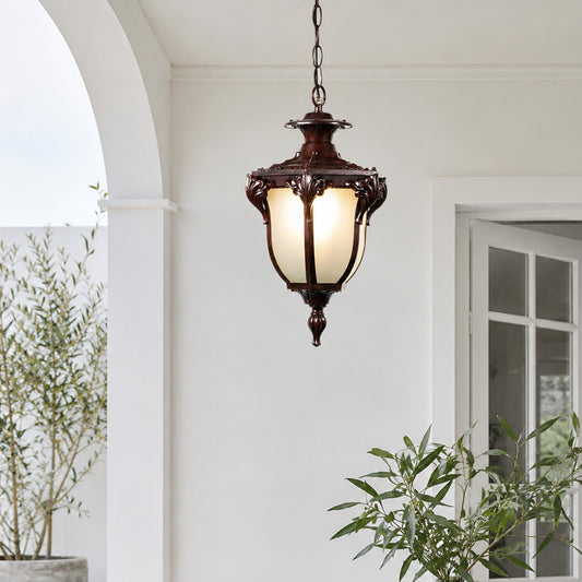 Europe Outdoor Hanging Light - Dark Brown