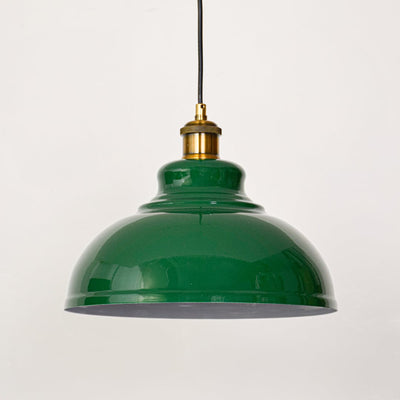 Factory Style British Green Pendant Light