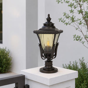 Fence Outdoor Gate lamp - Brown