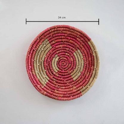 Fisnor Pink Wave Sabai Wall Basket - Style C