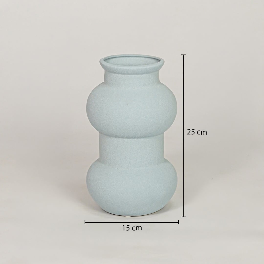flagon ceramic vase blue dimensions