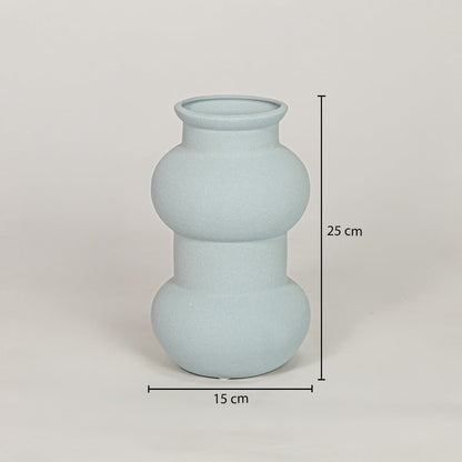 flagon ceramic vase blue dimensions