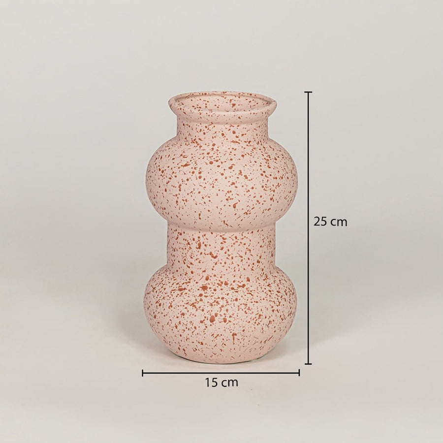 flagon ceramic vase pink dimensions