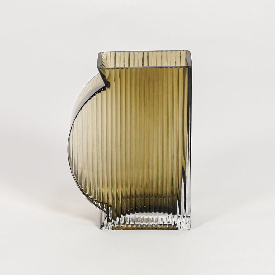 flanco glass vase small white background