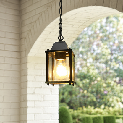 Float Outdoor Hanging Light - Black