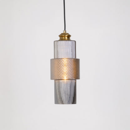 Florentine Wave Glass Pendant Lamp - Chrome