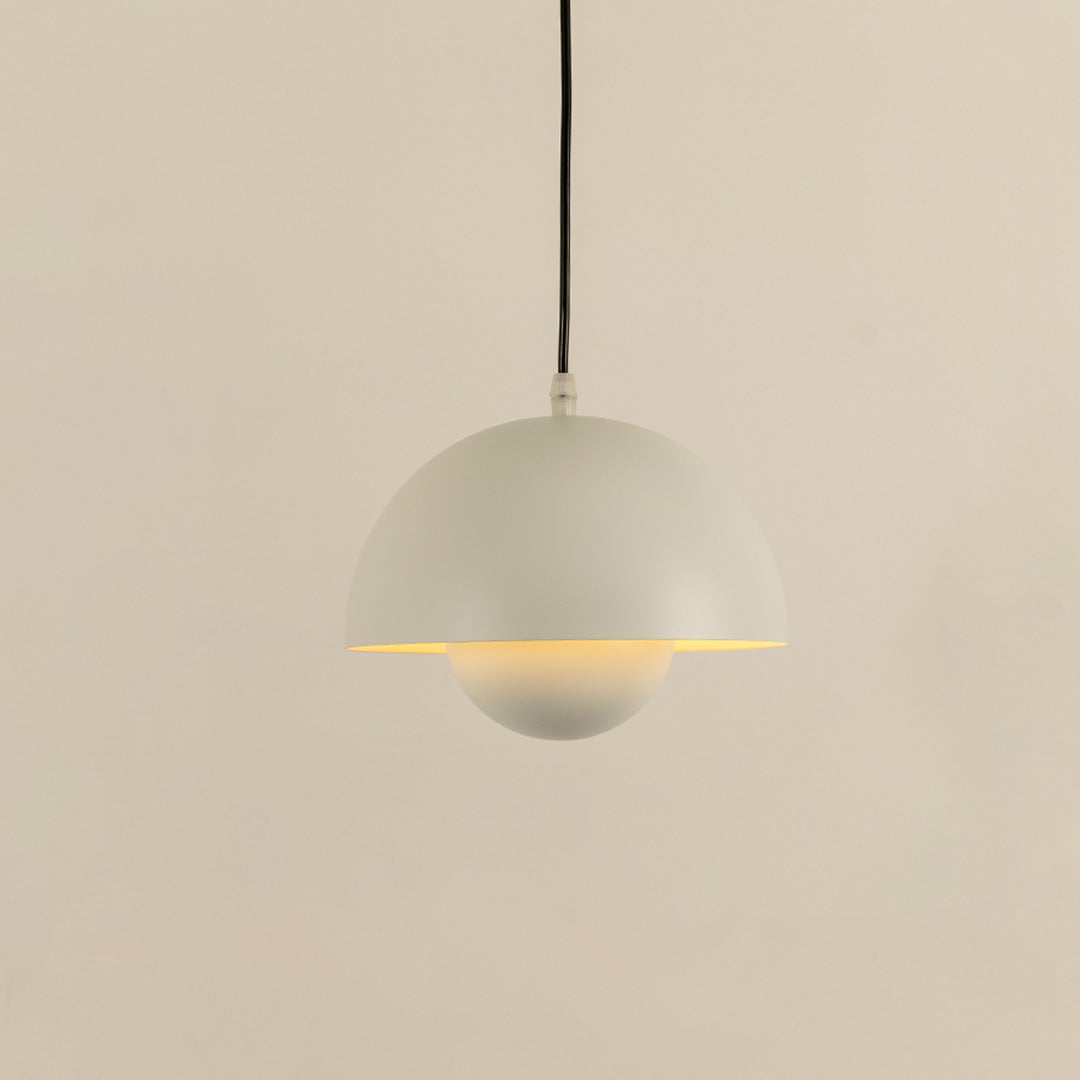 Flowerpot Pendant Light - White