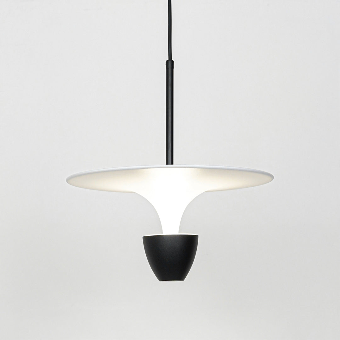 Flying Saucer Pendant Light - Black
