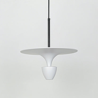 Flying Saucer Pendant Light - White