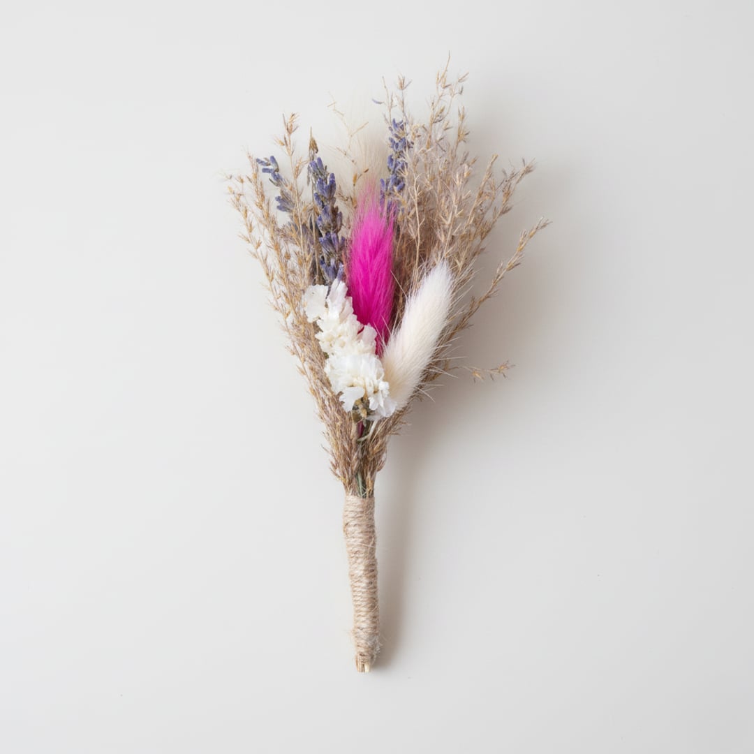 forar boutonniere white background