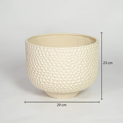 Green ceramic vase showing height 40 cm width 16 cm depth 12 cm for accurate home decor size reference.