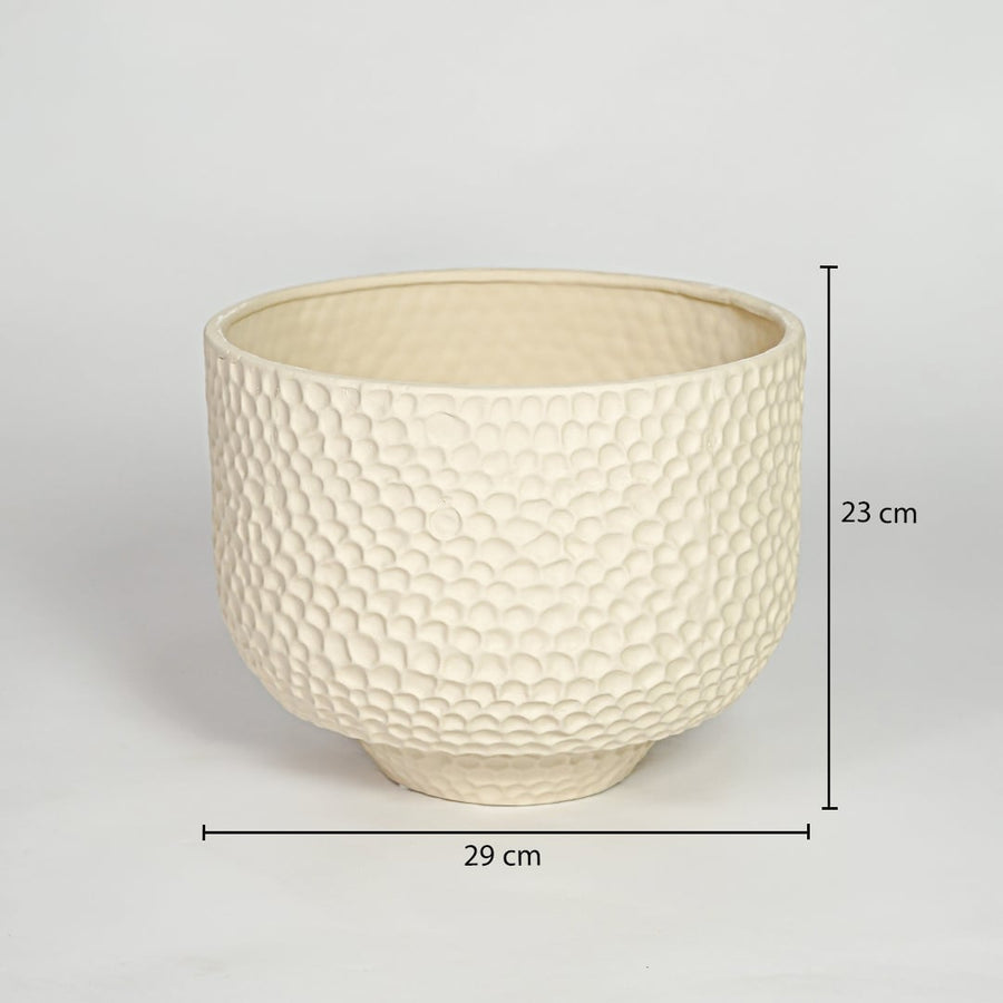 Green ceramic vase showing height 40 cm width 16 cm depth 12 cm for accurate home decor size reference.
