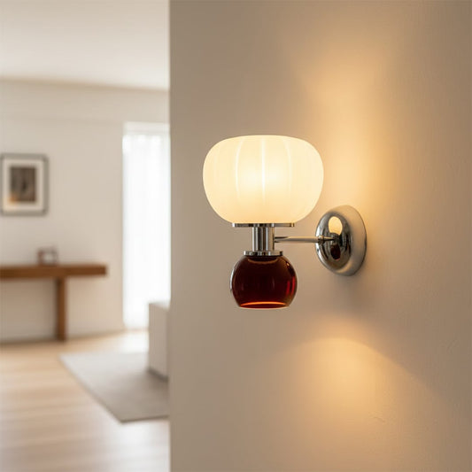 freya up down wall light red main lifestyle